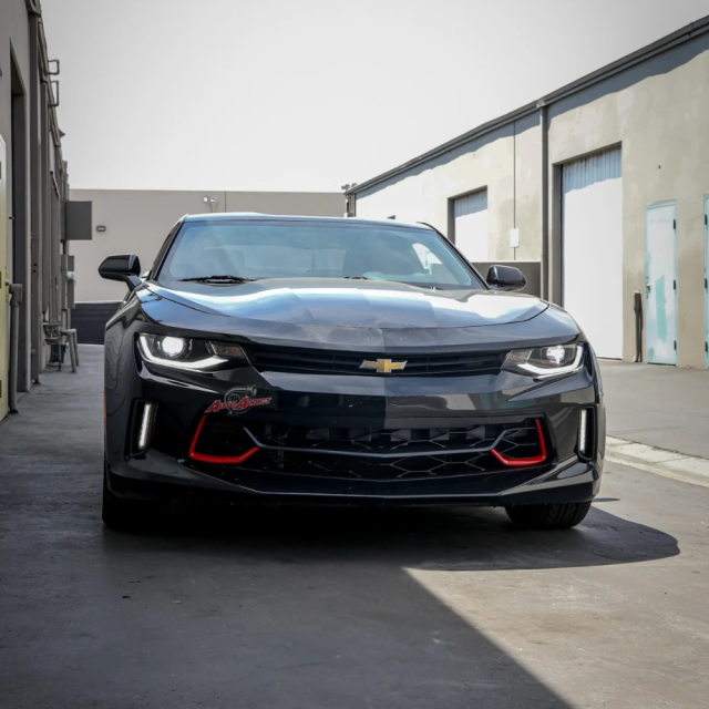 2016-2018 CHEVROLET CAMARO OEM REPLICA HEADLIGHTS AMBER SEQUENTIAL LED main image